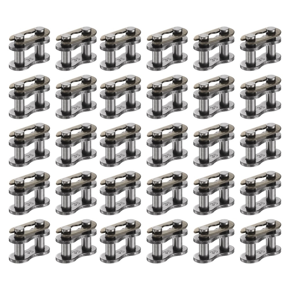 30Pcs #35 Roller Chain Connecting Links 13mm Pitch Chain Master Links