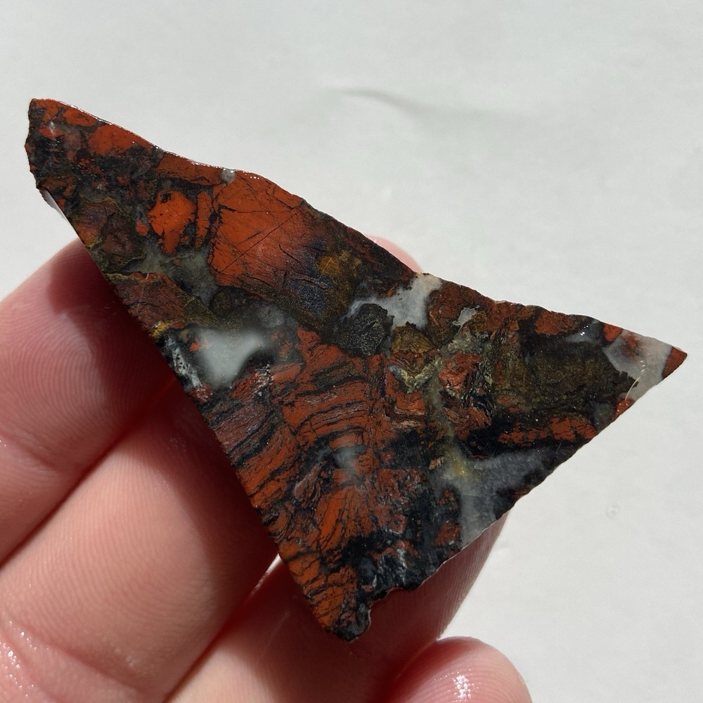 Vibrant Tabu Tabu Jasper Rough Lapidary Slab