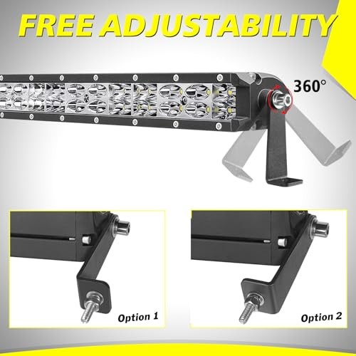 Light Bar Mounting Brackets 2 Packs Universal Side-Mounted 3MM Thick - 2 Packs