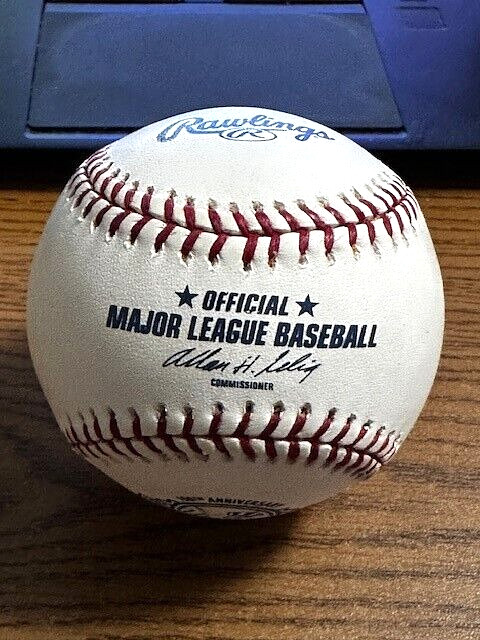 GIL MCDOUGALD 2 SIGNED AUTOGRAPHED OML YANKEES 100th LOGO BASEBALL!