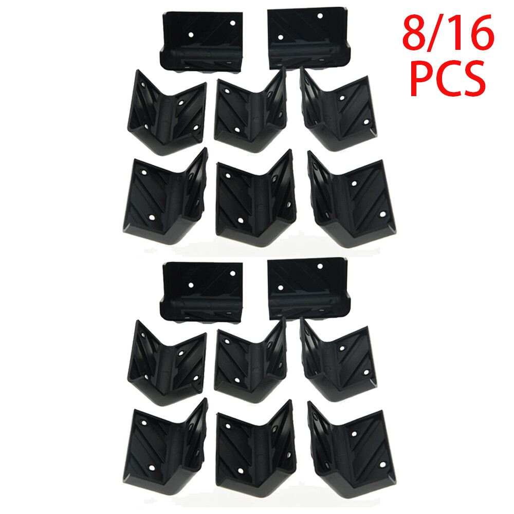 8/16PC Large AMP Amplifier Protector Corner Speaker Corners PA Cabinets Black