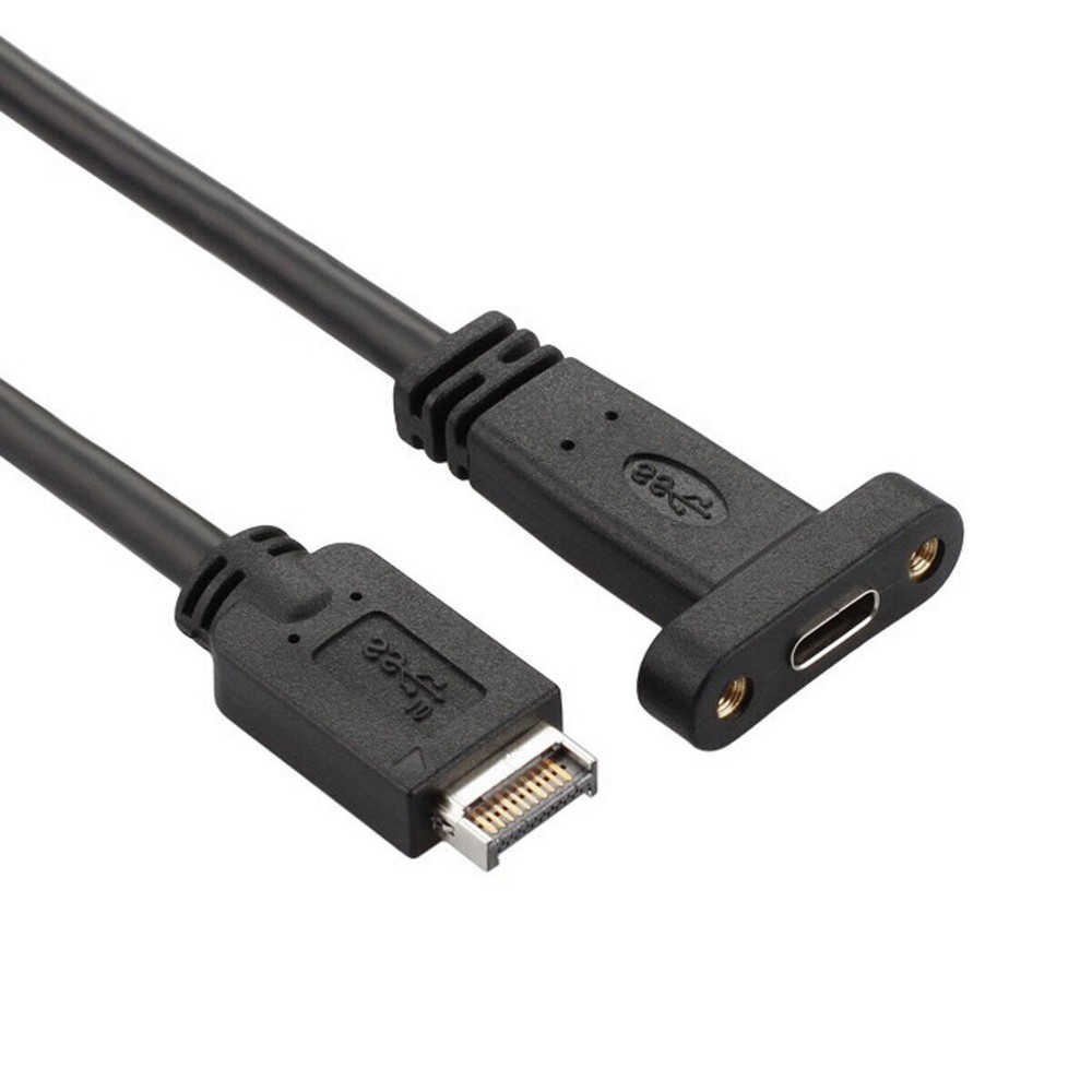 USB 3.1 Front Panel Header ASUS Z270 z370 to USB-C Type-C Female Extension Cable