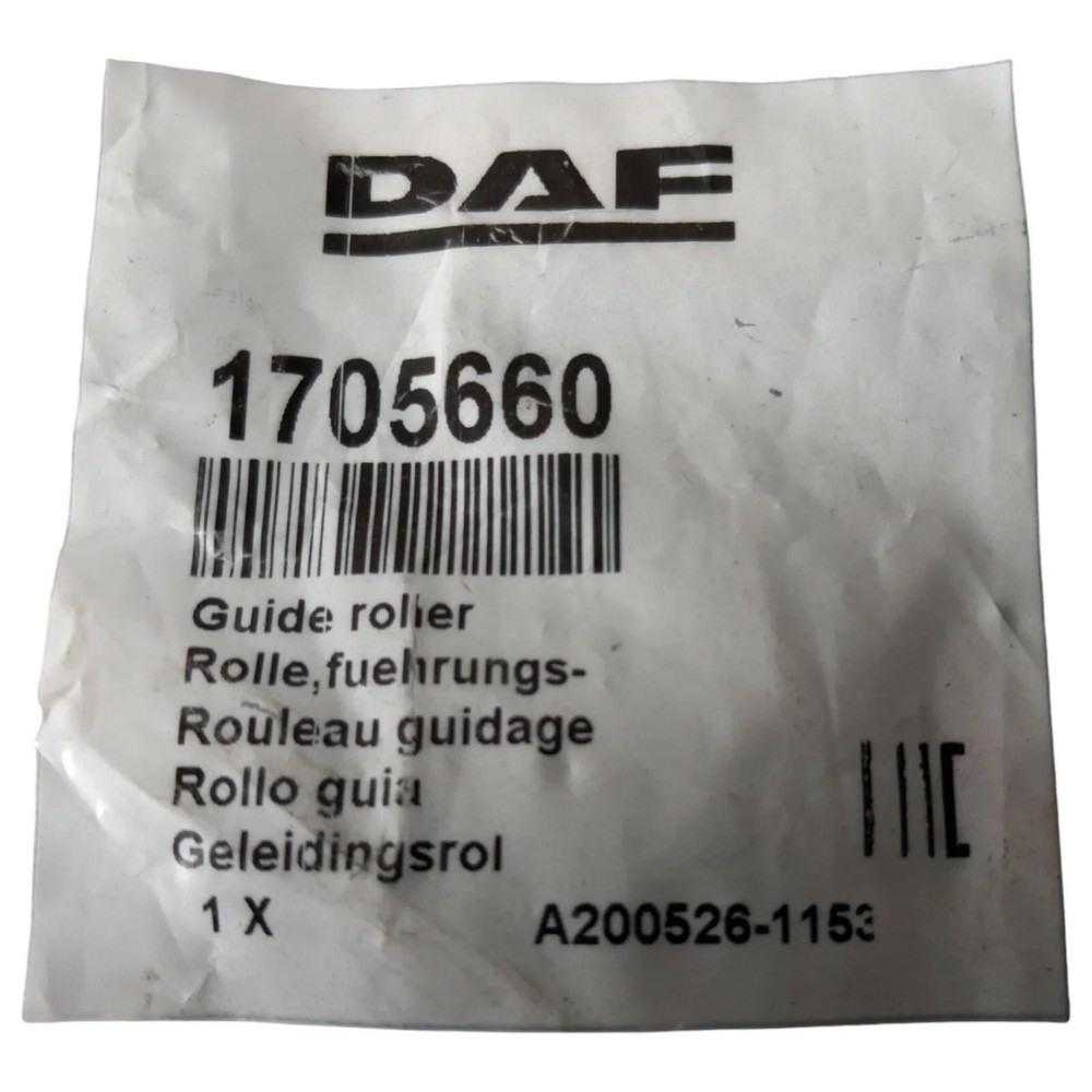 Genuine DAF 50mm Guide Roller 1705660 – VIN Required