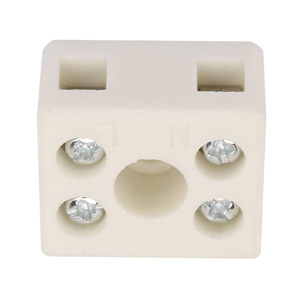 5Pcs High Quality Wire Connector 2 Position 5 Hole Ceramic Wiring Terminal Block