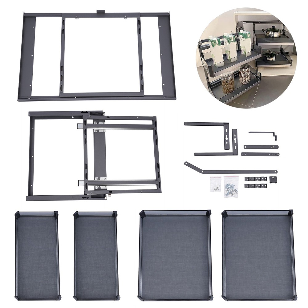 Blind Corner Cabinet Pull Out for 14" Organizer Kitchen Corner Cabinet Pull Out