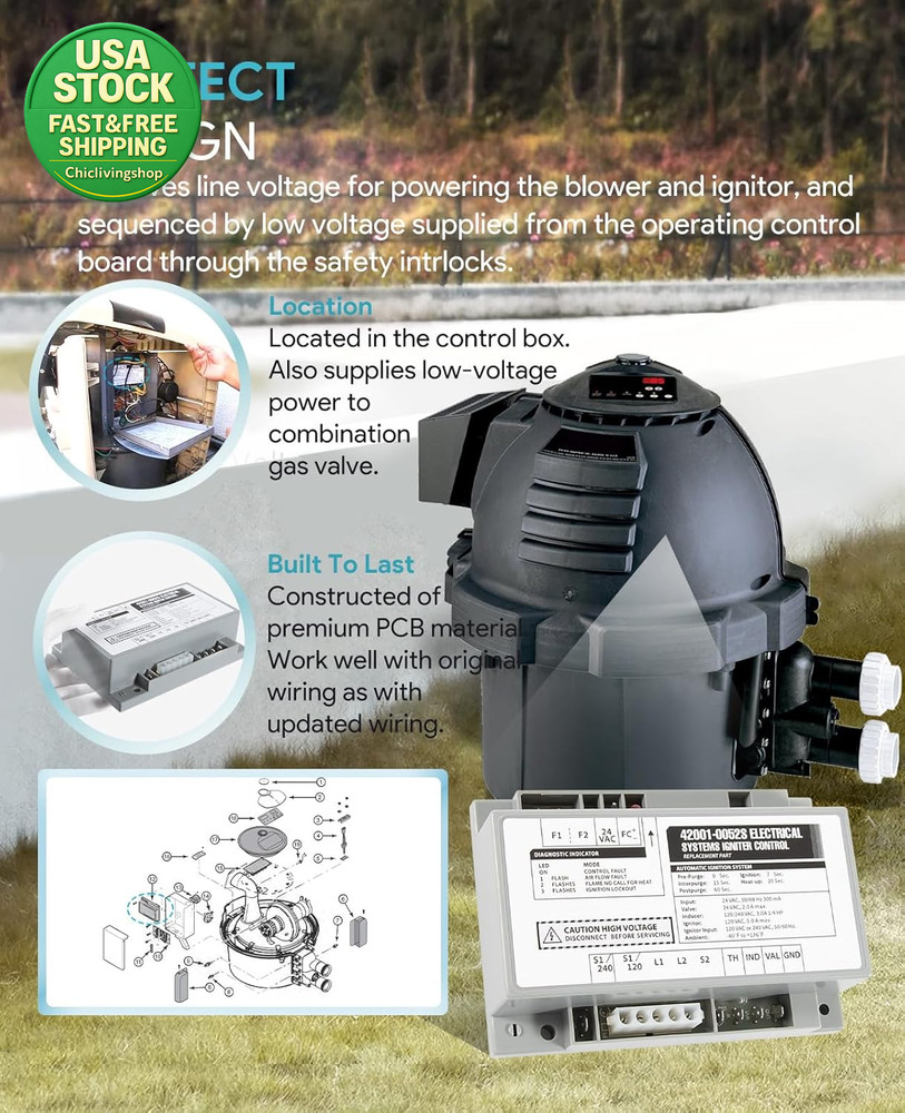 Igniter Control Module Replacement for Mastertemp Sta-Rite Max-E-Therm Heater