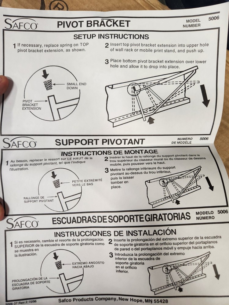 Safco Pivot Wall Rack