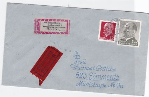 Germany Berlin 1972 Bahnpost railway stamps cover ref r20129