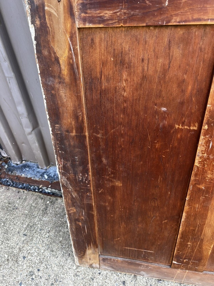 c1760 RAISED panel INDIAN style shutter panel 62.75 X 27.5” MORTISED & PEGGED