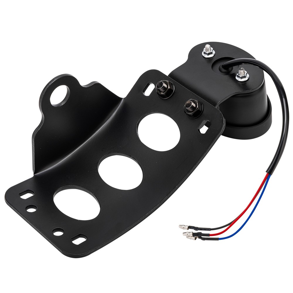 For Harley Chopper Bobber Honda Tail Light Side Mount License Plate Bracket