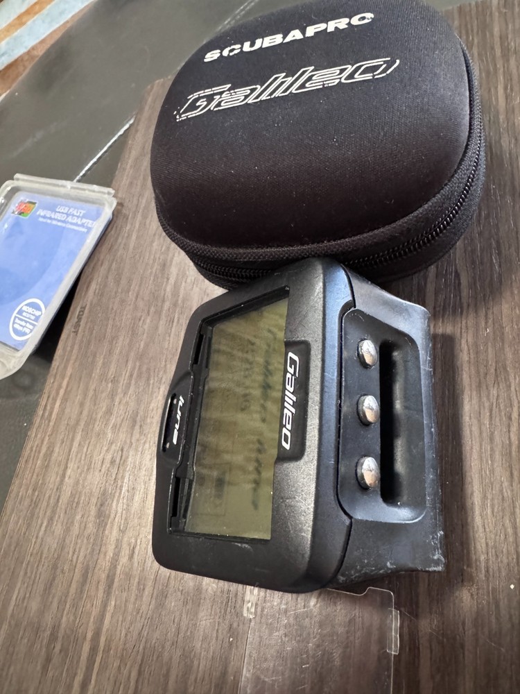 ScubaPro Galileo Luna Dive Computer IR Dongle (USB), screen protector and case