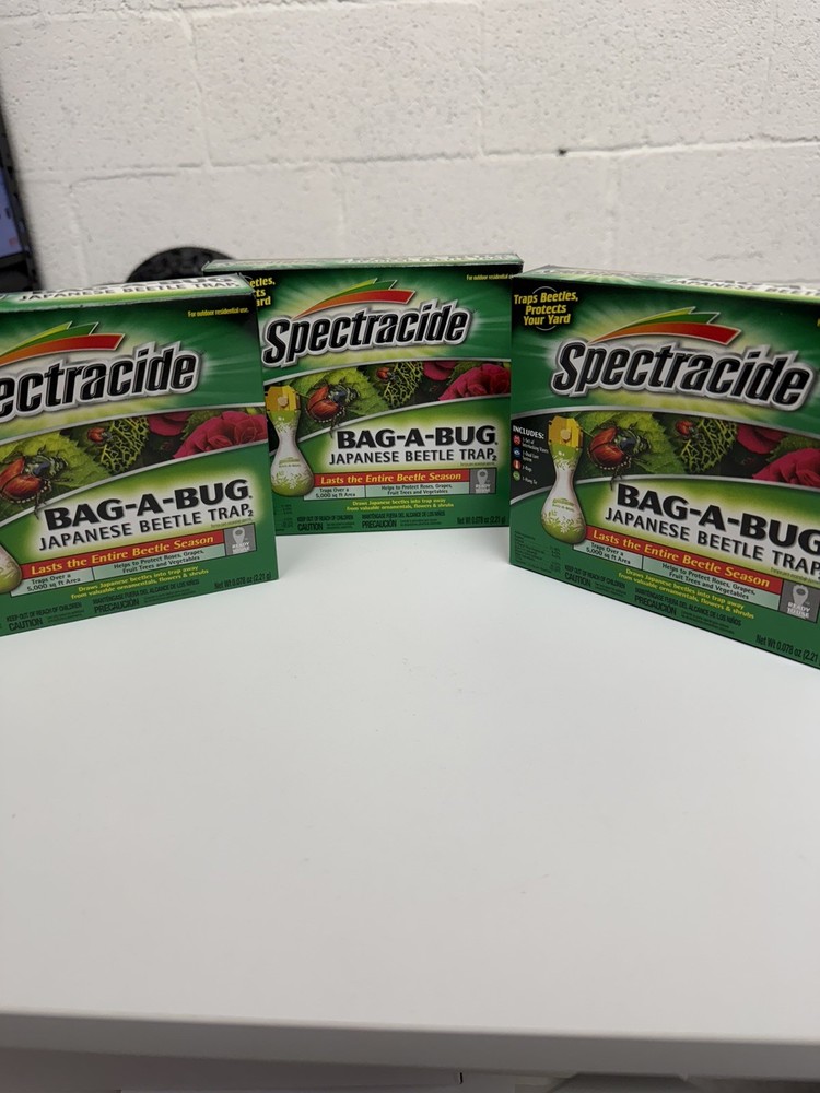 3 Pack Spectracide Bag A Bug Japanese Beetle Trap 16901