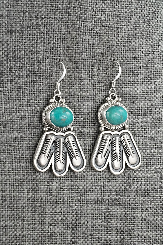 Turquoise & Sterling Silver Earrings - Sharon McCarthy