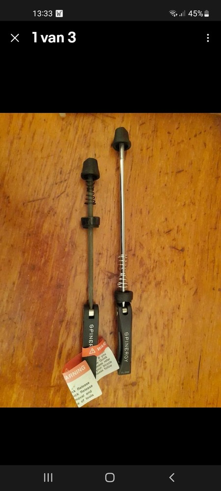 Spinergy Spox quick release REV, MTB new