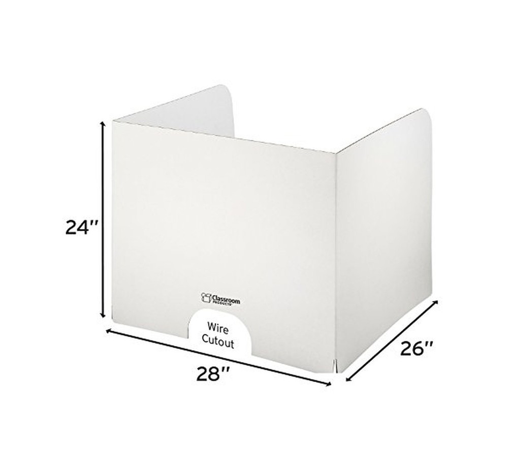 X-tra Large & Sturdy Premium™ Testing Privacy Shields - 24" Tall/20-Pack/W