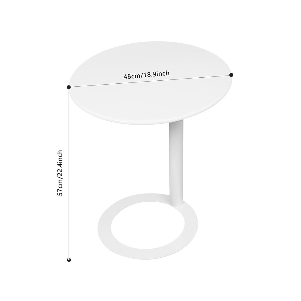 Modern Iron Side Table, Round Side Table,Freestanding Modern Coffee Table