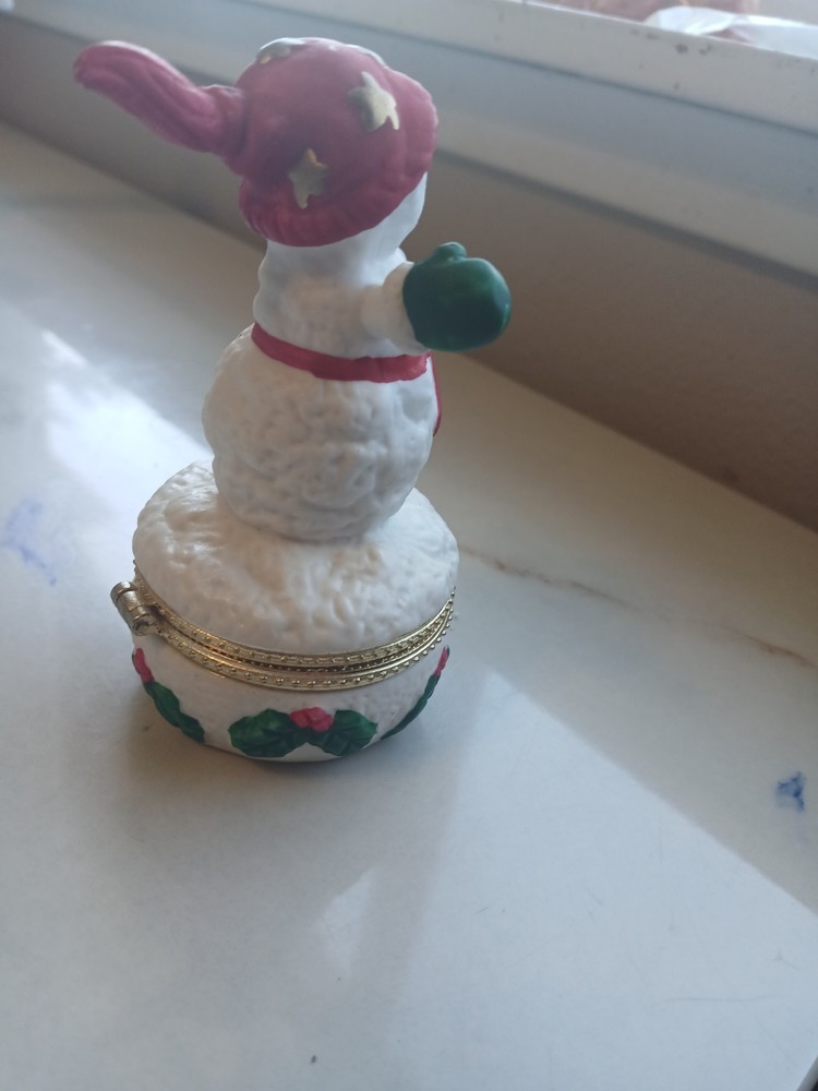 Snowman Trinket Box