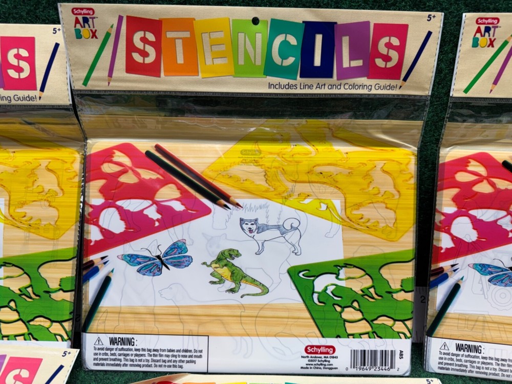 Schylling Art Box Stencils 6 Pack