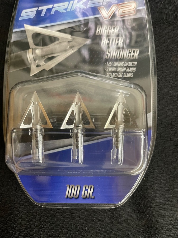G5 Striker V2 Fixed Blade Broadhead Standard 3 Pack BRAND NEW