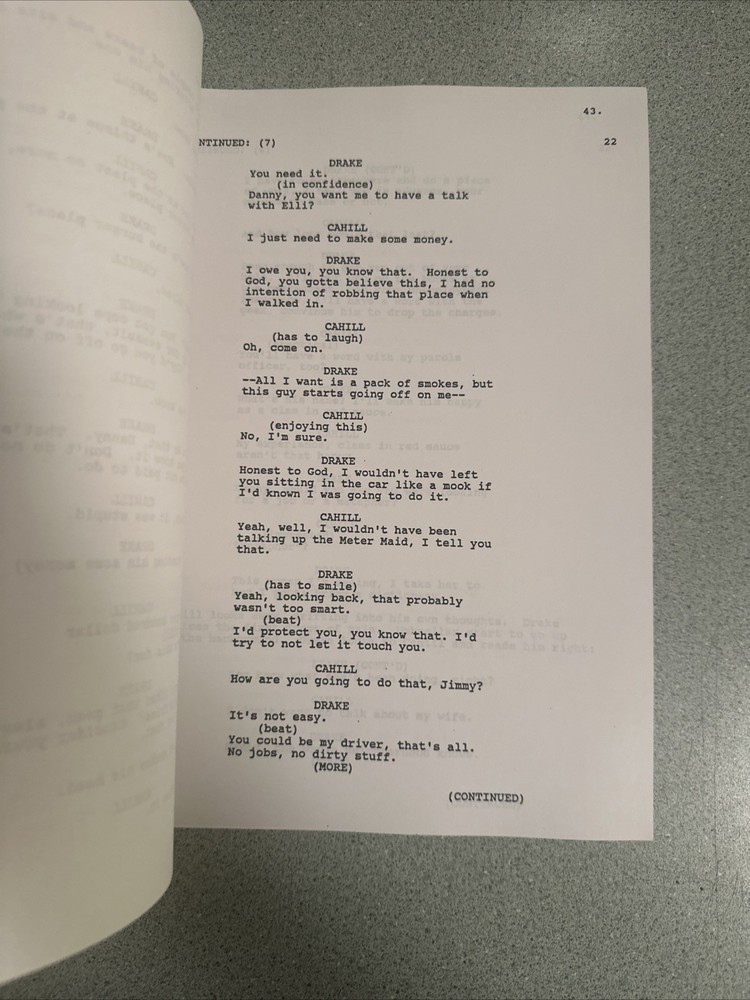 RARE 1996 Shooting Script Paul Haggis EZ STREETS Pilot Screenplay CBS TV