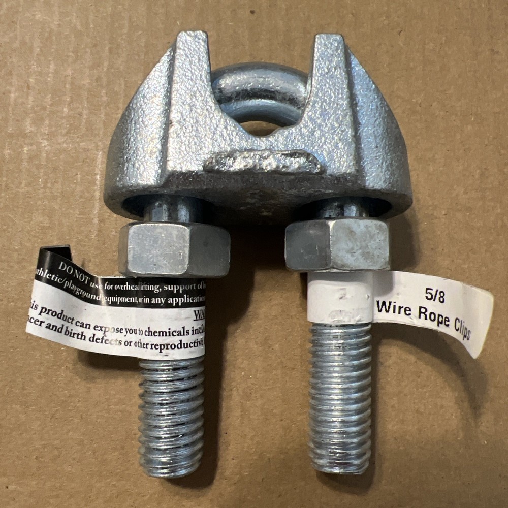 5/8" Galvanized Malleable Wire Rope Clips