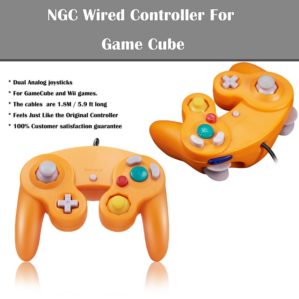 2 Pack For Nintendo GameCube GC & Wii U Console Wired NGC Controller Gamepad US