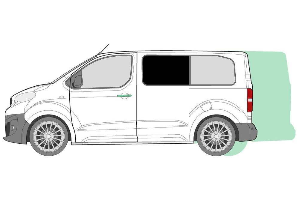 Citroen Dispatch Left Front Side Window Blackout Curtain 2016 On