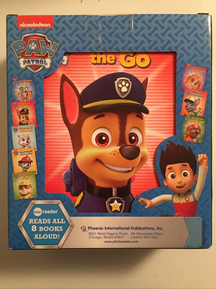 Paw Patrol 8 Book Library And Electronic Reader