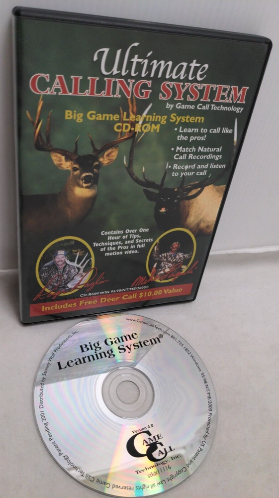 PC Win 95/98/NT/2000 Ultimate Calling System Big Game Call Technology CD-ROM Elk