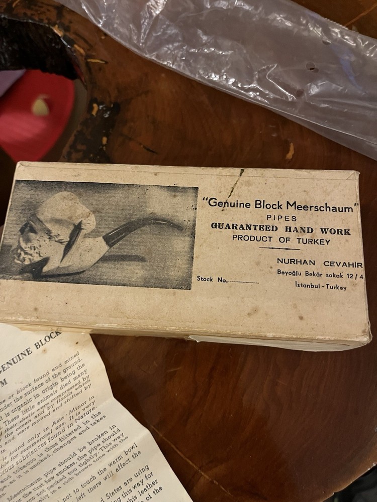 meerschaum pipe vintage 1969