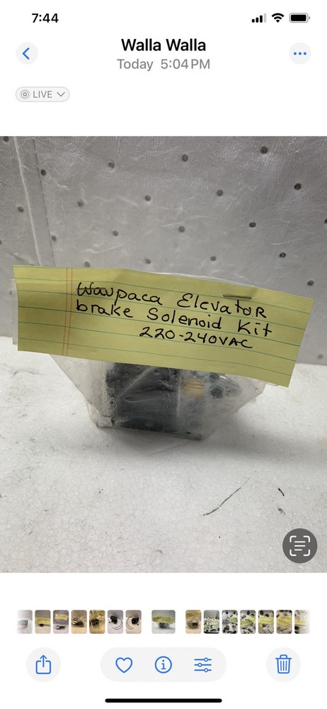 WAUPACA Elevator Brake Solenoid ￼