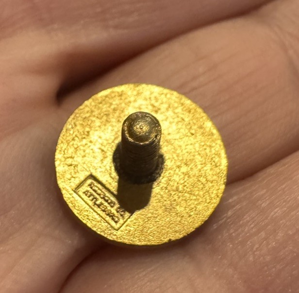 Vintage Methodist Men Tie Lapel Pin Screw Back