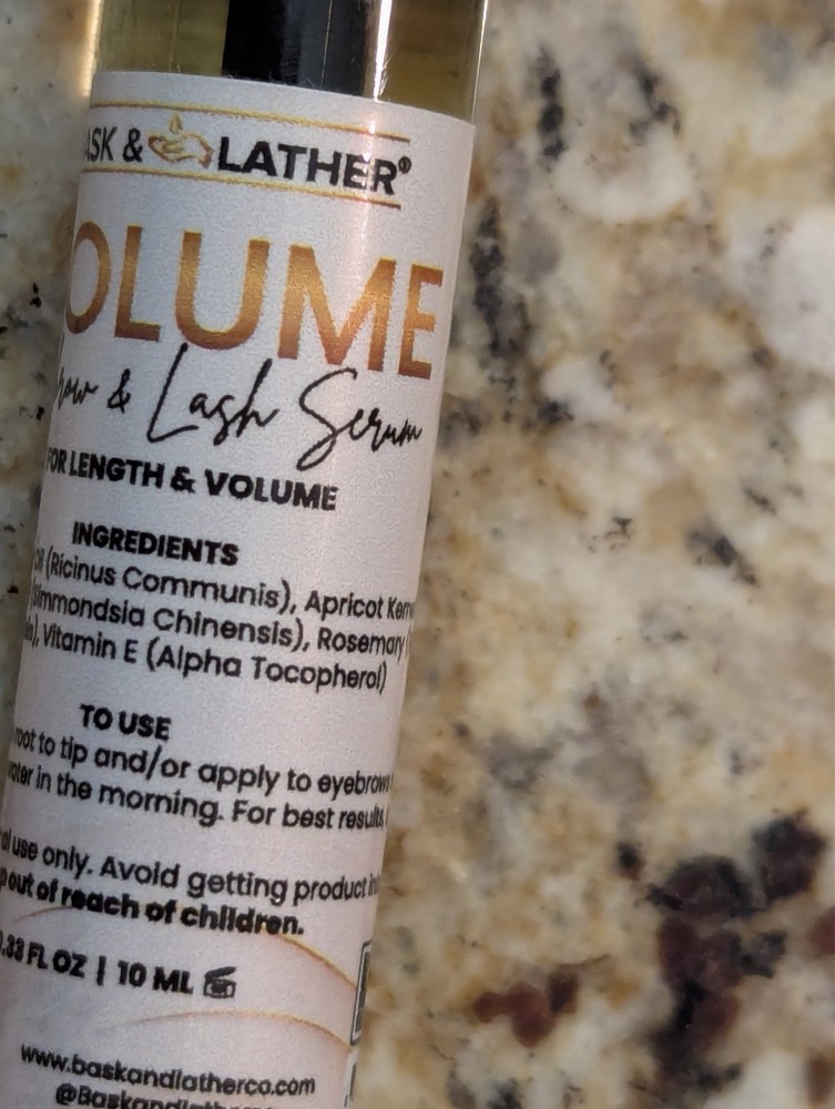 Bask & Lather Volume Eyebrow & Eyelash Serum 0.33 oz