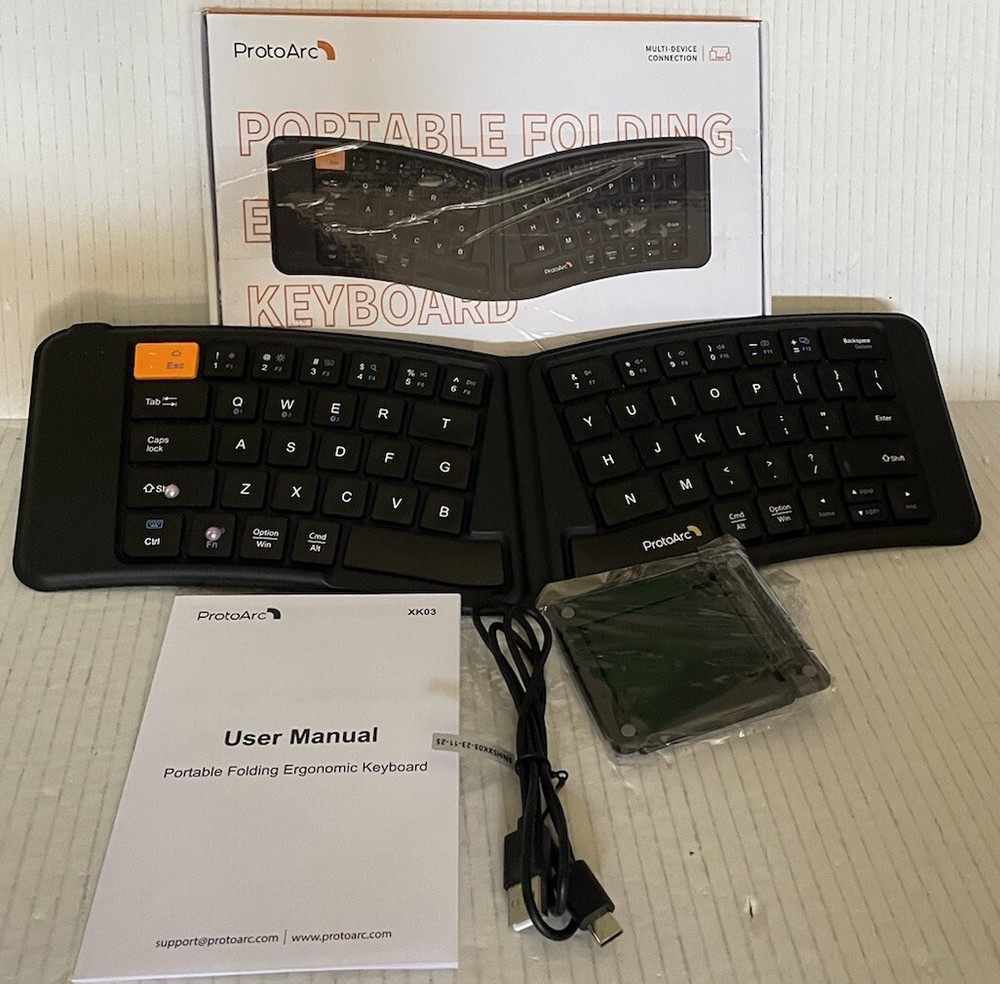 Portable Folding Ergonomic Keyboard