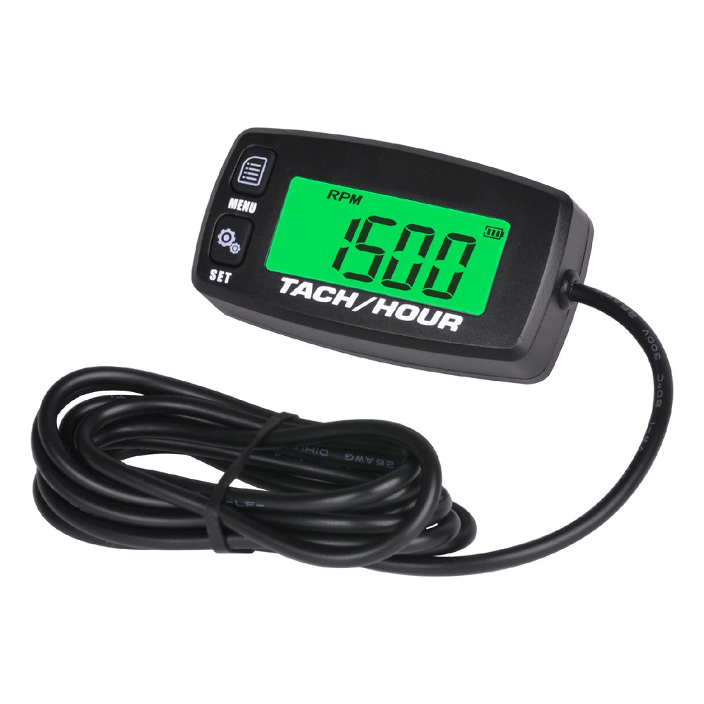 Digital Hour Meter,Tachometer JOB&SVC Maintenance,RPM Backlight Alert