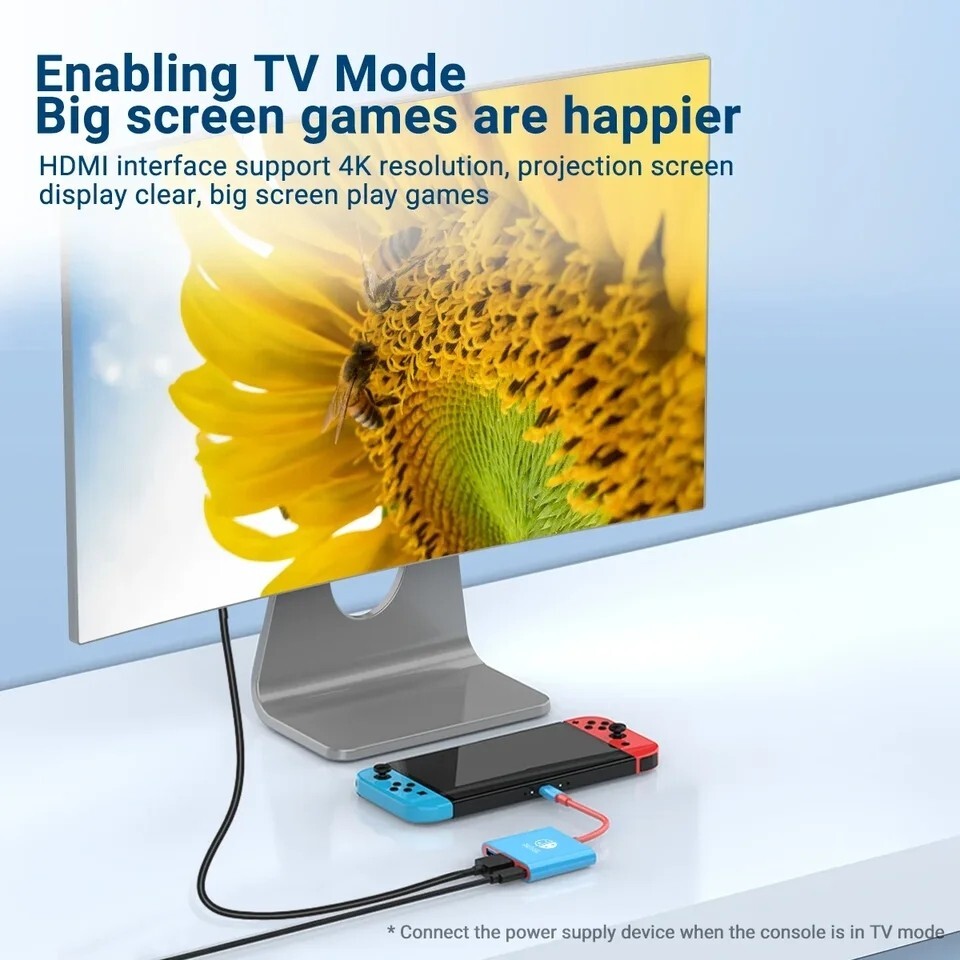 HDMI TV Dock For Nintendo Switch 2 Docking Replacement Adapter Converter
