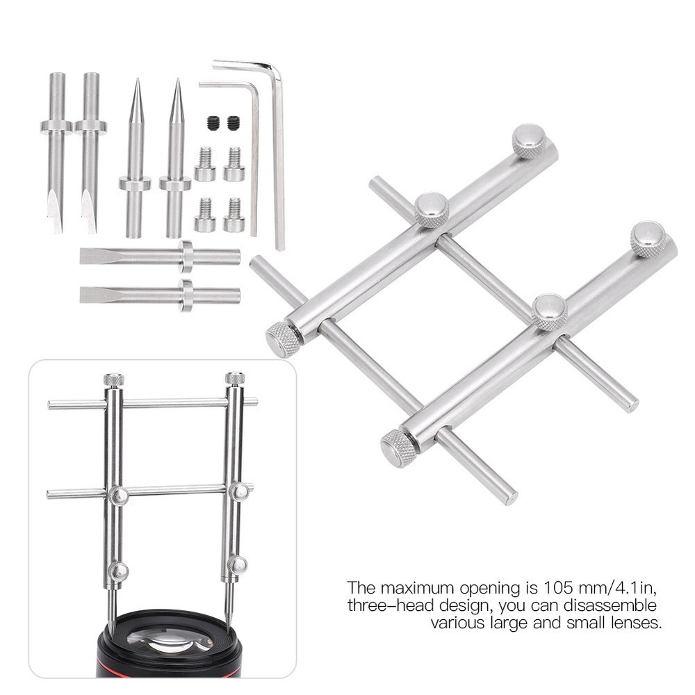 Camera Lens Repairing Remove Tool Set Replaceable Heads Spanner Wrench For