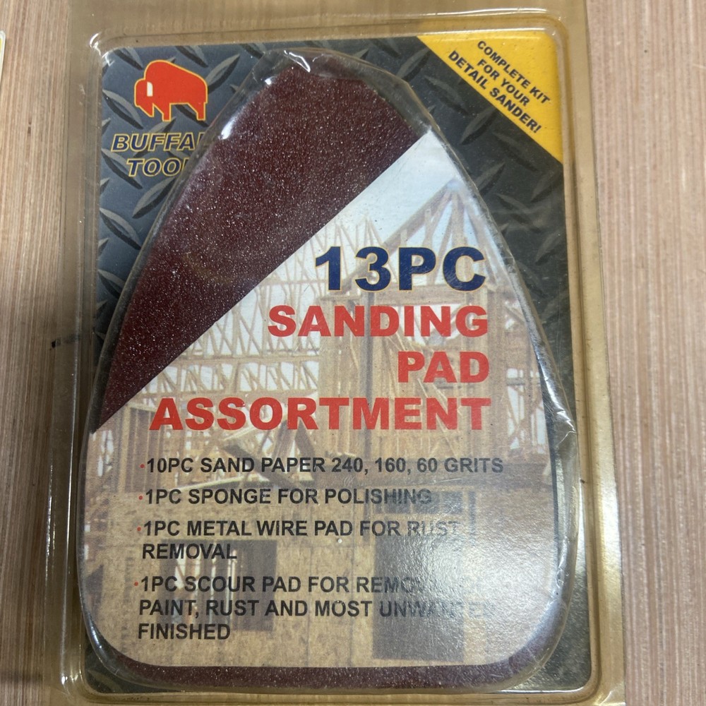 Chicago Electric Multi Tool Triangle Sanding Sheets # 65985, pad assortment