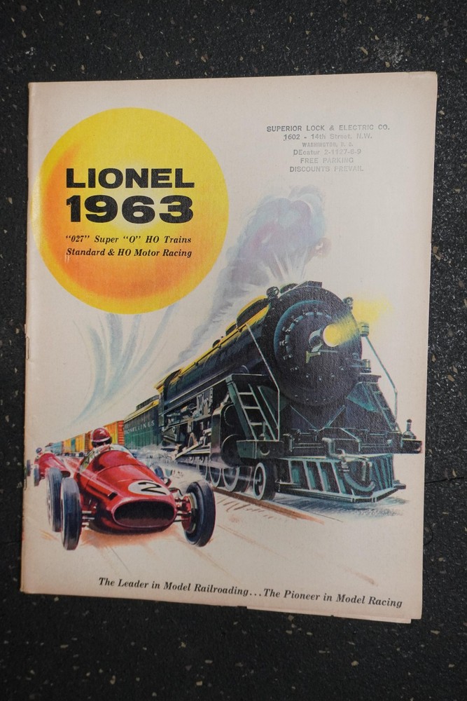 Original Lionel Trains Catalog from 1963