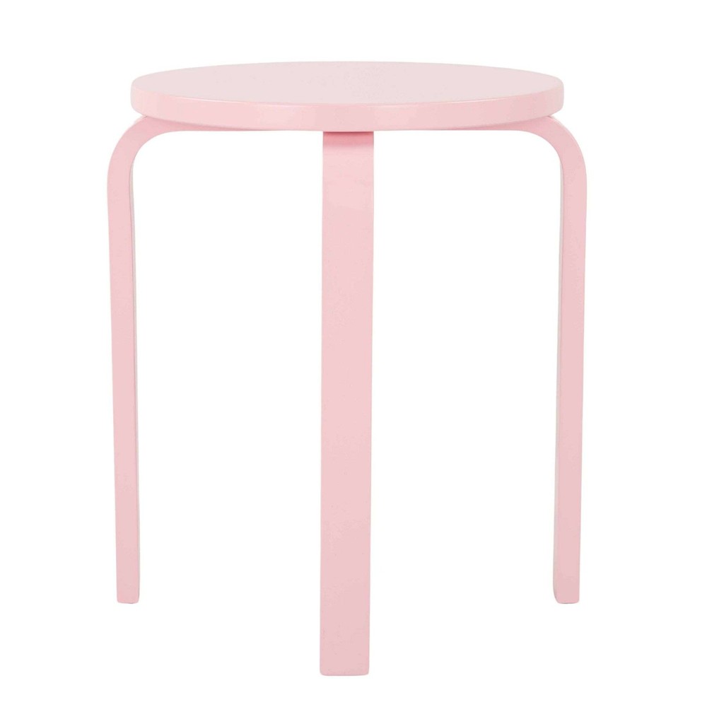 Wood Nightstand Side Table Blushing Rose