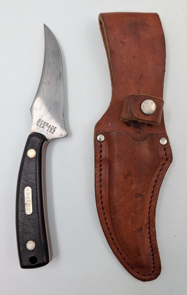 Vintage Schrade 152 USA Old Timer Fixed Blade & Sheath