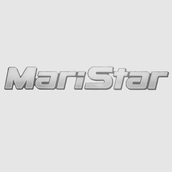 MasterCraft Raised Boat Decal | Maristar Logo Silver Sticker