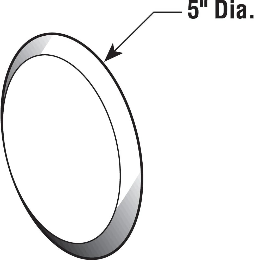 U 9268 5 In., Rigid Vinyl, Ivory, Self Adhesive Wall Protector