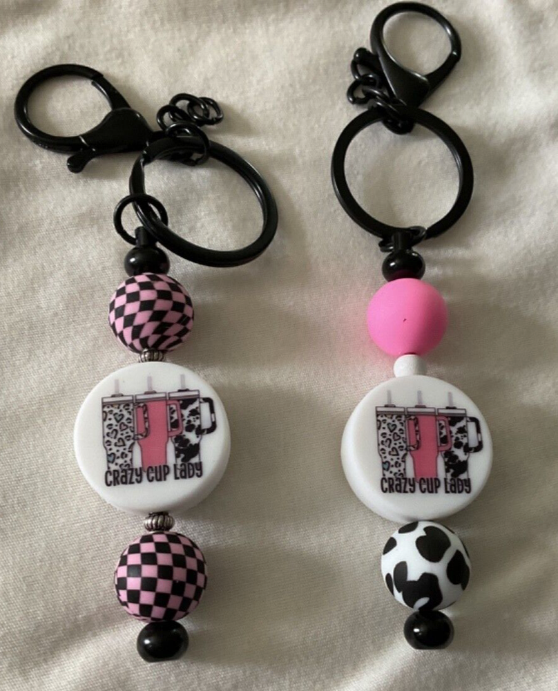 New Handmade Personalized Beaded Keychain/Decorative Bag Charm Multicolor/Theme