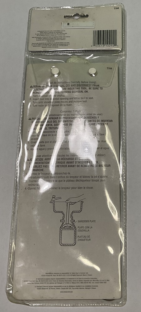 2005 New BRASSCRAFTGarbage Disposal Wrench T164