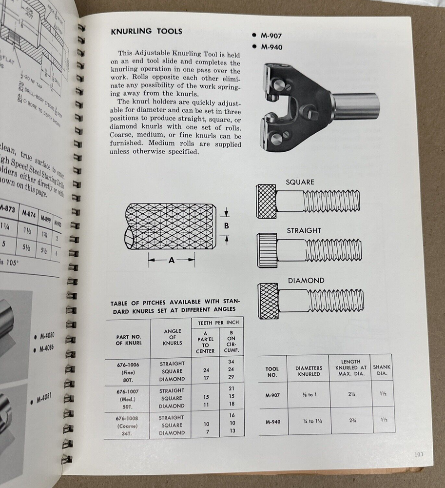 Warner Swasey Multiple Spindle Automatics Operating Instructions Manual