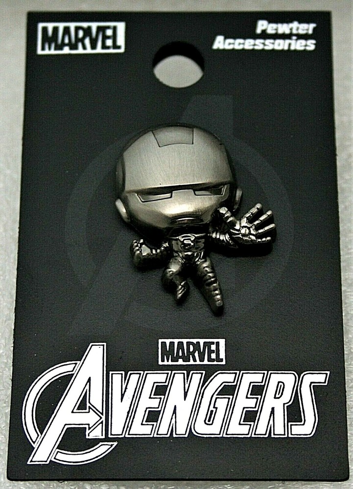 Marvel Comics Iron Man Kawaii Pewter Lapel Pin New MOC