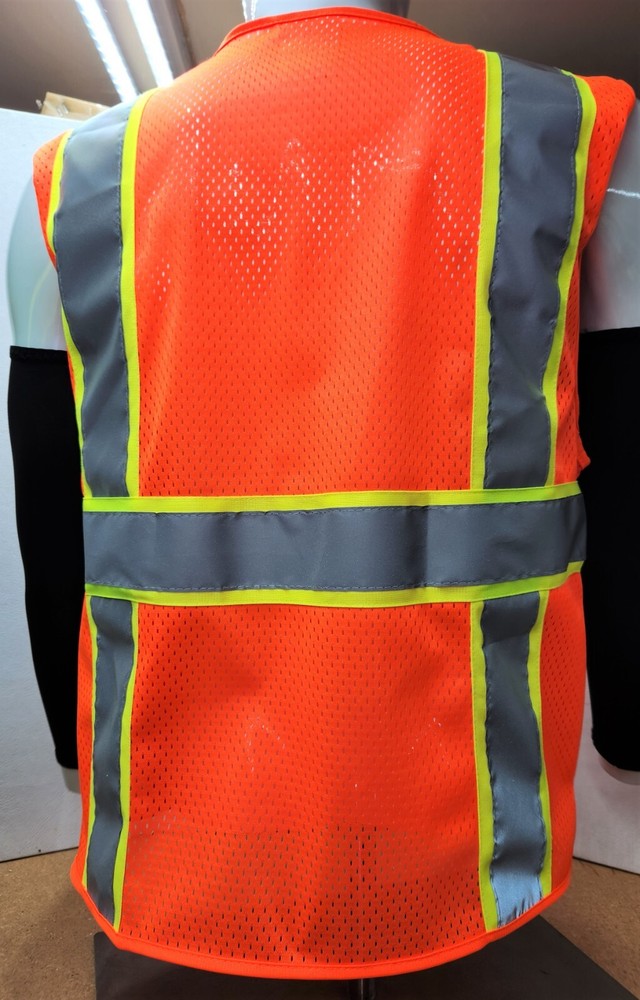 FX HIGH VISIBILITY Surveyor Two Tone Safety Vest Mesh front & Mesh back