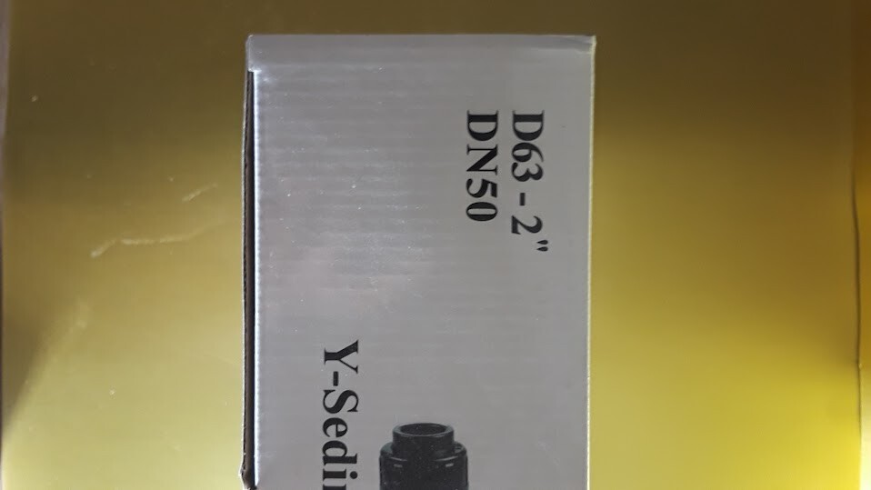 2'' Y-Strainer, Clear UPVC Sediment Y-Strainer, Female Socketed ends (NEW)