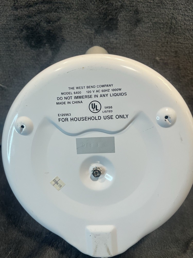 West Bend Model 6400 Electric Watering Can Indoor Plant Water Heater 1000W